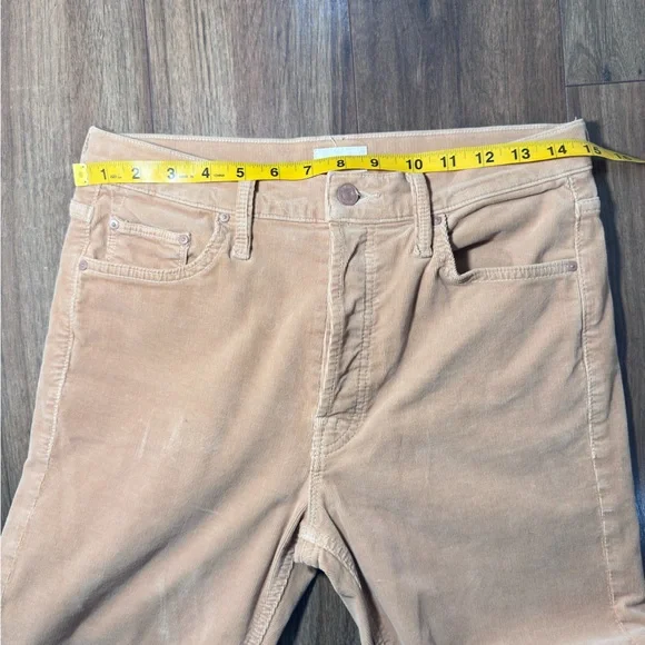 Mother the Tomcat ankle cords brown Straight-Leg Pants size 28 with inseam 26” - Picture 7 of 12